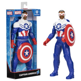 MARVEL AVENGERS FIGURINA CAPTAIN AMERICA ALBASTRU DESCHIS 24CM - Img 4