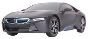 MASINA CU TELECOMANDA BMW i8 NEGRU CU SCARA 1 LA 18 - Img 4