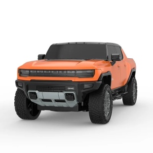 MASINA CU TELECOMANDA HUMMER EV PORTOCALIU CU SCARA 1 LA 24 - Img 3