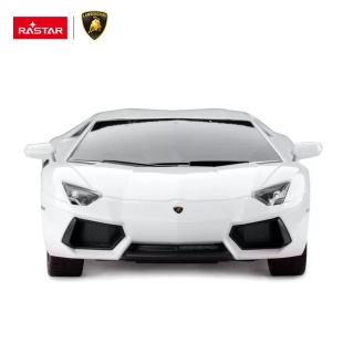 MASINA CU TELECOMANDA LAMBORGHINI AVENTADOR ALB CU SCARA 1 LA 24 - Img 2