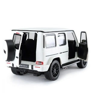 MASINA CU TELECOMANDA MERCEDES-BENZ G63 ALB SCARA 1 LA 24 - Img 3