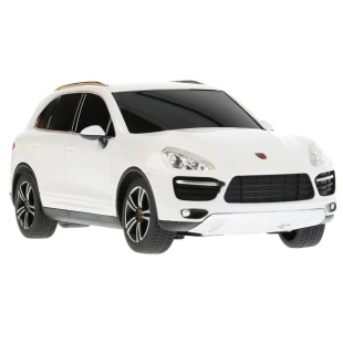 MASINA CU TELECOMANDA PORSCHE CAYENNE TURBO ALB CU SCARA 1 LA 24 - Img 4