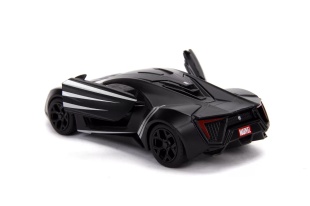 MASINUTA METALICA BLACK PANTHER LYKAN HYPERSPORT SCARA 1 LA 32 - Img 3