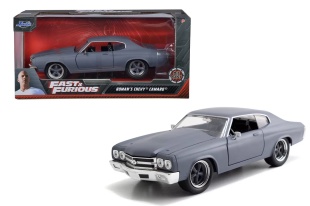 MASINUTA METALICA FAST AND FURIOUS DOM S CHEVY CHEVELLE SS SCARA 1:24