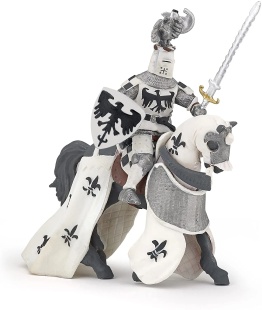 PAPO FIGURINA CAVALER CU PENE ALB - Img 2