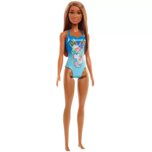 PAPUSA BARBIE SATENA CU COSTUM DE BAIE ALBASTRU - Img 2