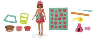 PLAY DOH BARBIE SET PLASTELINA CREATII VESTIMENTARE CU FLORI SI FRANJURI COWBOY - Img 2