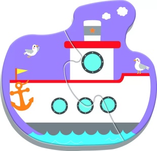 PUZZLE TREFL BABY CLASIC VEHICULE PENTRU TRANSPORT 8 PIESE - Img 6