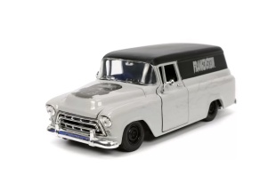 SET MASINUTA 1957 CHEVY SUBURBAN SI FIGURINA FRANKENSTEIN - Img 5