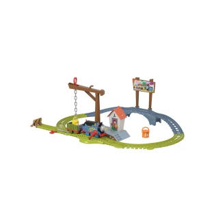 THOMAS SET DE JOACA CU LOCOMOTIVA MOTORIZATA THOMAS LIVREAZA VOPSEAUA - Img 2