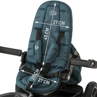 TRICICLETA KINDERKRAFT EASYTWIST, MIDNIGHT GREEN - Img 6