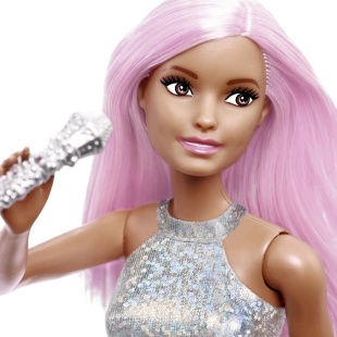 BARBIE PAPUSA BARBIE YOU CAN BE SET BARBIE STAR POP SI MICROFON - Img 4