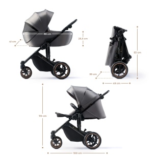 CARUCIOR 2 IN 1 KINDERKRAFT PRIME 2, SHADOW GREY - Img 6