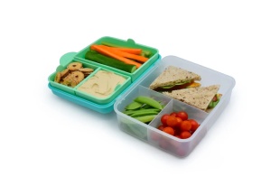 CUTIE PRANZ BENTO 2 NIVELE CU TACAMURI MELII BLUE MINT LIME - Img 4