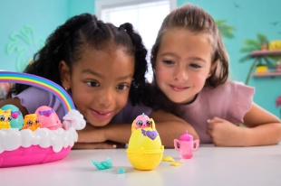 HATCHIMALS ALIVE NEON RAINBOW SET COSULET DE OUA - Img 6