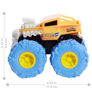 HOT WHEELS MONSTER TRUCK MASINUTA TWISTER TREDZ BONE SHAKER PORTOCALIU SCARA 1:43 - Img 4