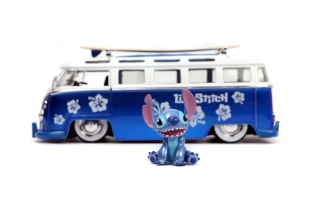 JADA AUTOBUZ METALIC SI FIGURINA STITCH SCARA 1:24 - Img 3