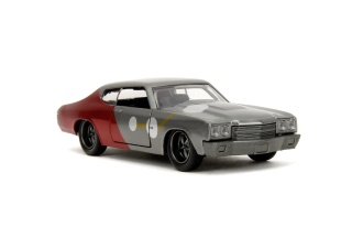 JADA MARVEL SET FIGURINA METALICA THOR SI MASINUTA CHEVY CHEVELLE SS SCARA 1 LA 32 - Img 2
