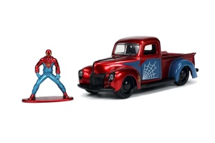 JADA MARVEL SET MASINUTA METALICA FORD PICK UP SCARA 1:32 SI FIGURINA METALICA SPIDER MAN - Img 3