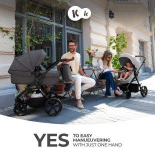 KINDERKRAFT MULTIFUNCTIONAL STROLLER A TOUR 3IN1 MINK PRO LIGHT GREY - Img 9