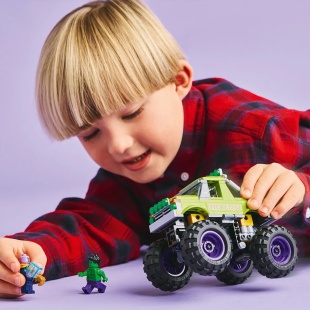 LEGO SUPER HEROES HULK IN VEHICUL DE TEREN CONTRA LUI THANOS 76312 - Img 3