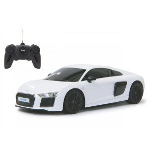 MASINA CU TELECOMANDA AUDI R8 ALB CU SCARA 1 LA 24 - Img 2