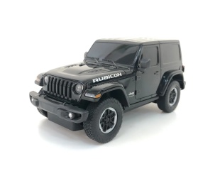 MASINA CU TELECOMANDA JEEP WRANGLER JL NEGRU SCARA 1 LA 24 - Img 9