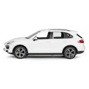 MASINA CU TELECOMANDA PORSCHE CAYENNE TURBO ALB CU SCARA 1 LA 14 - Img 3