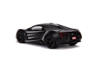 MASINUTA METALICA BLACK PANTHER LYKAN HYPERSPORT SCARA 1 LA 32 - Img 4