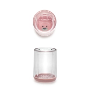 PAHAR COPII DESIGN INTERIOR URS, 145 ML, MELII, ROZ - Img 2