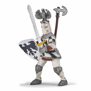 PAPO FIGURINA CAVALER CU PENE ALB - Img 3