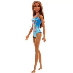 PAPUSA BARBIE SATENA CU COSTUM DE BAIE ALBASTRU - Img 3