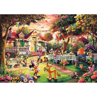 PUZZLE TREFL 1000 PREMIUM PLUS DISNEY MICKEY MOUSE PETRECERE ZI DE NASTERE - Img 2