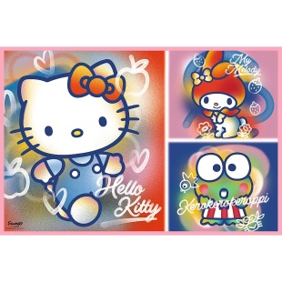 PUZZLE TREFL 2X200 HELLO KITTY SI PRIETENII - Img 2