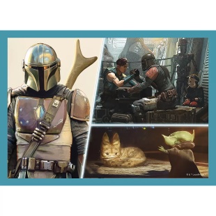 PUZZLE TREFL 4IN1 STAR WARS - MANDALORIANUL - Img 5