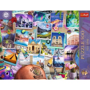 PUZZLE TREFL 500 PREMIUM PLUS TEA TIME CAMPIONATUL EUROPEAN AMINTIRI DE CALATORIE - Img 3