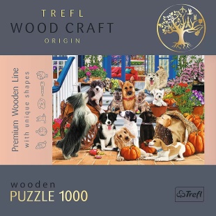 PUZZLE TREFL DIN LEMN 1000 PIESE ECHIPA DE CATEI - Img 5