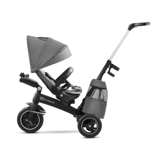 TRICICLETA KINDERKRAFT EASYTWIST, PLATINUM GREY - Img 2