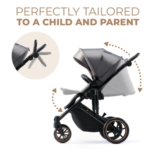 CARUCIOR 2 IN 1 KINDERKRAFT PRIME 2, SHADOW GREY - Img 7