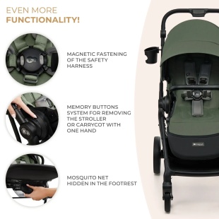 CARUCIOR KINDERKRAFT YOXI 3IN1 (MINK PRO) MISTIC GREEN - Img 8