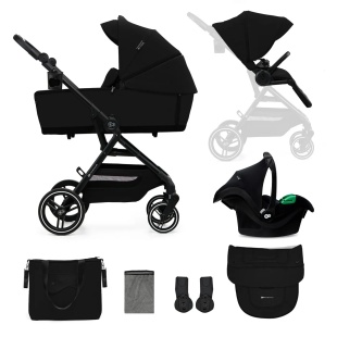 CARUCIOR KINDERKRAFT YOXI 3IN1 (MINK PRO) PURE BLACK