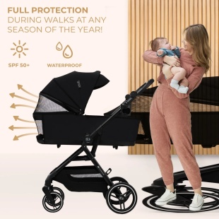 CARUCIOR KINDERKRAFT YOXI 3IN1 (MINK PRO) PURE BLACK - Img 10