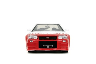 JADA SET FIGURINA METALICA 6CM SI MASINUTA NISSAN SKYLINE GTR SCARA 1 LA 24 - Img 5