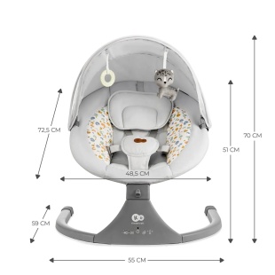 LEAGAN ELECTRIC KINDERKRAFT LUMI 2, LIGHT GREY - Img 9