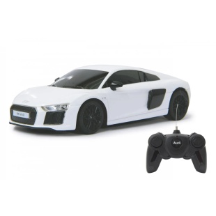 MASINA CU TELECOMANDA AUDI R8 ALB CU SCARA 1 LA 24 - Img 3