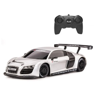 MASINA CU TELECOMANDA AUDI R8 ALB CU SCARA 1 LA 24 - Img 2