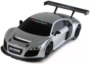 MASINA CU TELECOMANDA AUDI R8 ARGINTIU CU SCARA 1 LA 24 - Img 7