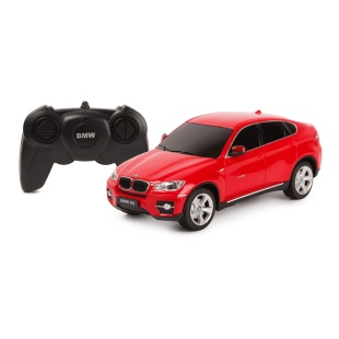 MASINA CU TELECOMANDA BMW X6 ROSU CU SCARA 1 LA 24 - Img 2