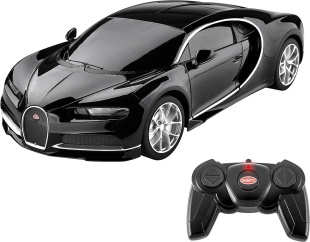 MASINA CU TELECOMANDA BUGATTI CHIRON NEGRU CU SCARA 1 LA 24 - Img 7