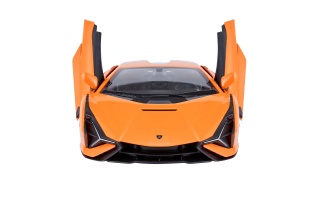MASINA CU TELECOMANDA LAMBORGHINI SIAN PORTOCALIU CU SCARA 1 LA 14 - Img 5